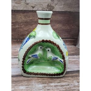 Mexican bird pottery vase